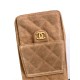 Chanel Hobo handbag AS5293 Suede & gold-tone metal Brown High