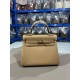 Hermes Kelly 25/28cm Retourne Bag Togo Leather In Beige WAX High