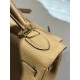 Hermes Kelly 25/28cm Retourne Bag Togo Leather In Beige WAX High