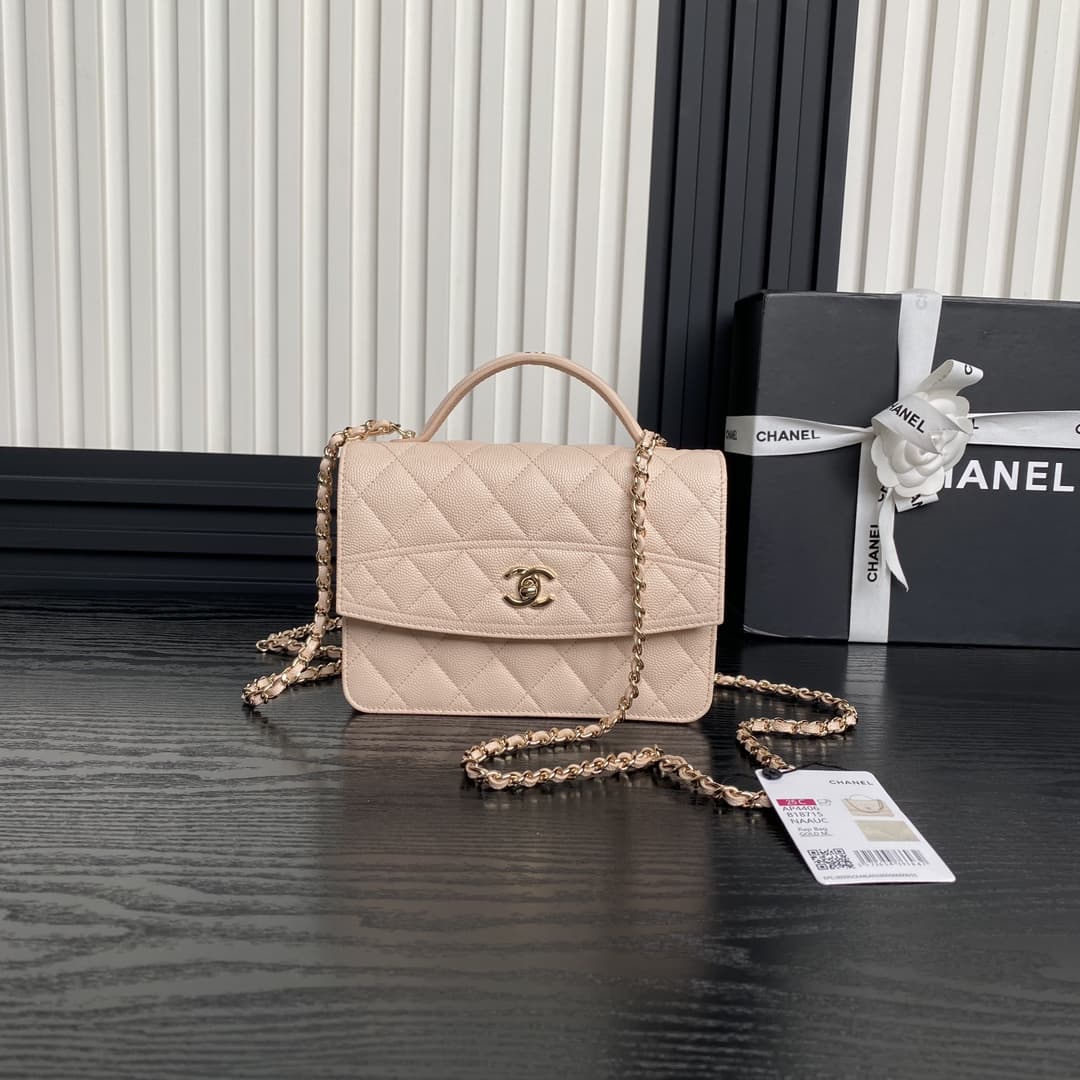 Chanel BACKPACK AP4408 Grained Calfskin & Gold-Tone Metal Cream A