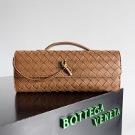 BV Andiamo Clutch With Handle Lambskin TOP