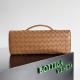 BV Andiamo Clutch With Handle Lambskin TOP