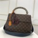 Louis Vuitton Monogram Cluny MM Bag With Braided Handle M44669 High