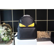 BAG BUGS BACKPACK Nylon and Leather Black-Yellow High