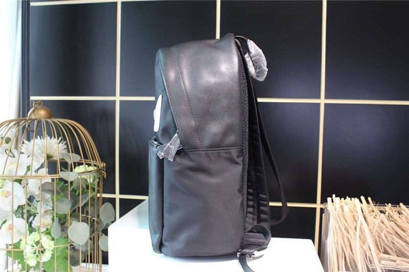 BAG BUGS BACKPACK Nylon and Leather Black-White High