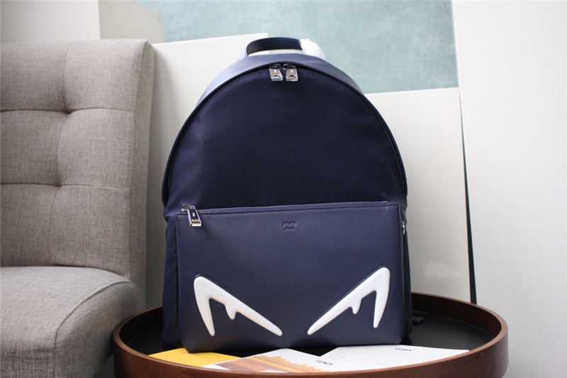 BAG BUGS BACKPACK in Nylon and Leather in Navy High