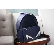 BAG BUGS BACKPACK in Nylon and Leather in Navy High