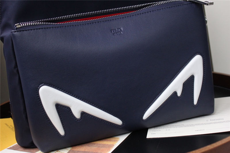 BAG BUGS BACKPACK in Nylon and Leather in Navy High