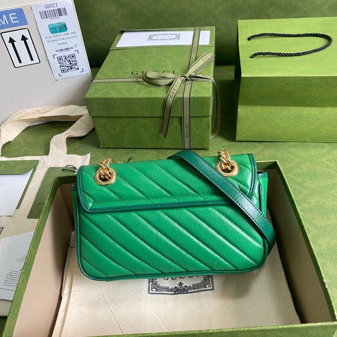 GG Marmont mini shoulder bag Green High