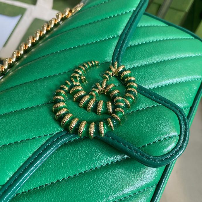 GG Marmont mini shoulder bag Green High