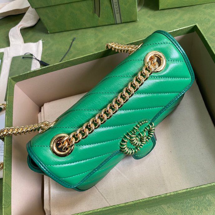 GG Marmont mini shoulder bag Green High