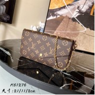 Louis Vuitton FÉLICIE POCHETTE Monogram Canvas M61276 High