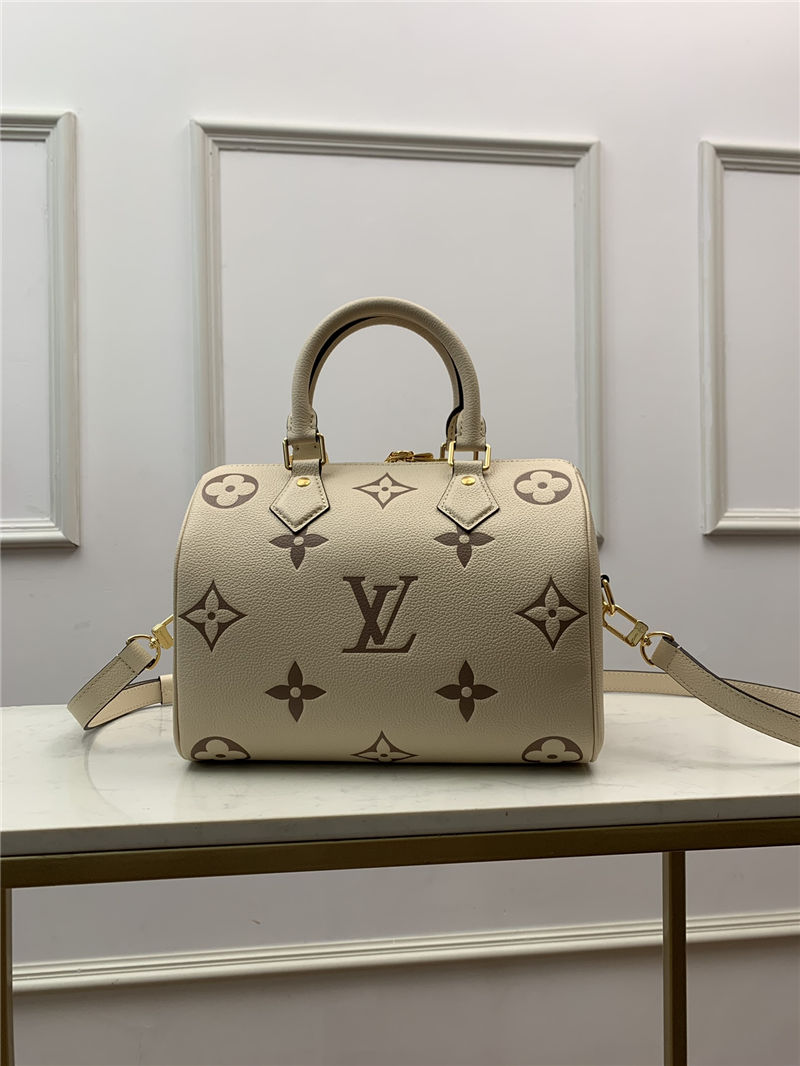 Louis Vuitton Speedy Bandouliere 25 Monogram Empreinte M58947 Cream High