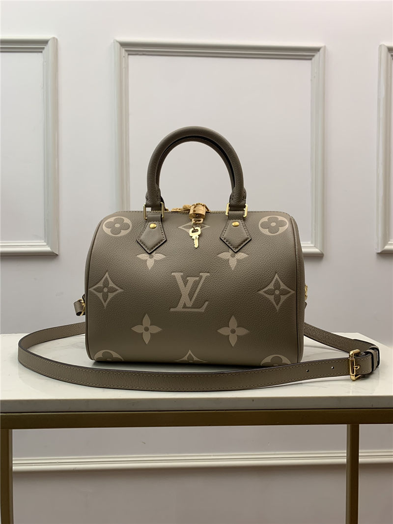 Louis Vuitton Speedy Bandouliere 25 Monogram Empreinte M58947 Taupe High