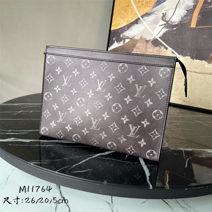 Louis Vuitton POCHETTE VOYAGE MM Brushed Monogram cowhide leather M11764 High