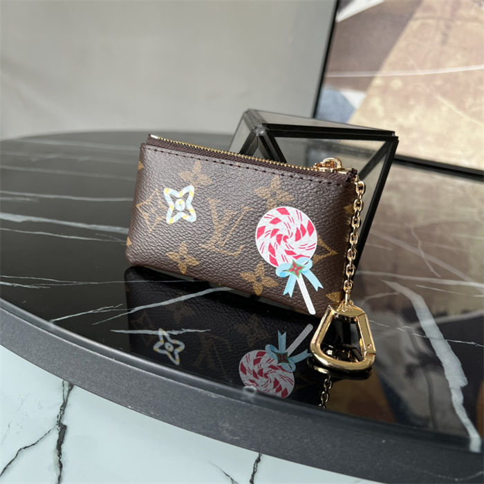 Louis Vuitton KEY POUCH Monogram Coated canvas M12217 High