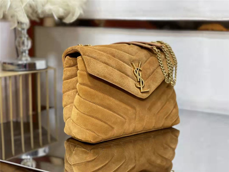 LOULOU SMALL BAG IN Y-QUILTED SUEDE High