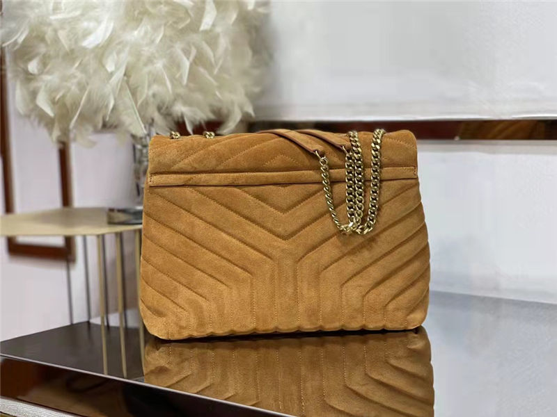 LOULOU MEDIUM BAG IN Y-QUILTED SUEDE High