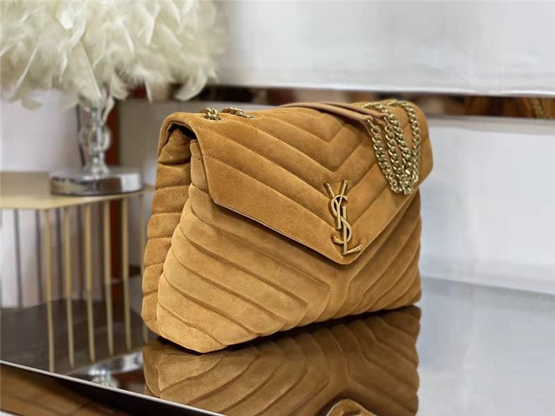 LOULOU MEDIUM BAG IN Y-QUILTED SUEDE High