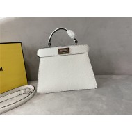 PEEKABOO ISEEU SMALL Cuoio Romano leather bag White High