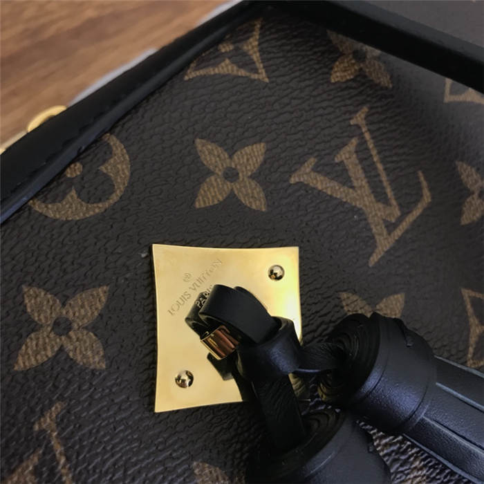 Louis Vuitton Black Saintonge Bag Monogram M43555 High