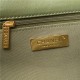 Large Chanel 19 Flap Bag Goatskin/Lambskin Green High