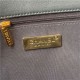 Large Chanel 19 Flap Bag Goatskin/Lambskin Dark Grey High