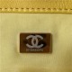 Large Chanel 19 Flap Bag Goatskin/Lambskin Yellow High