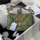 Chanel 19 Flap Bag Goatskin/Lambskin Green High