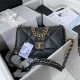 Chanel 19 Flap Bag Goatskin/Lambskin Dark Grey High