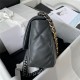 Chanel 19 Flap Bag Goatskin/Lambskin Dark Grey High