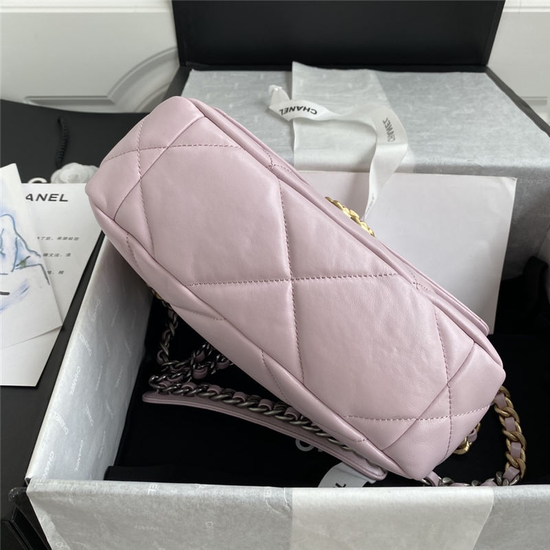 Chanel 19 Flap Bag Goatskin/Lambskin Pink High