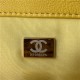 Chanel 19 Flap Bag Goatskin/Lambskin Yellow High