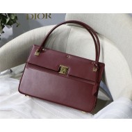 Dior PARISIENNE BAG Smooth Calfskin Burgundy High