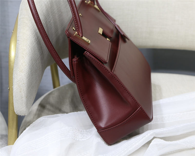 Dior PARISIENNE BAG Smooth Calfskin Burgundy High