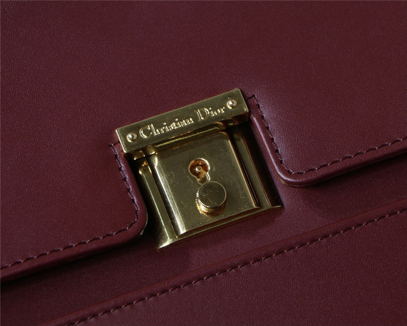 Dior PARISIENNE BAG Smooth Calfskin Burgundy High