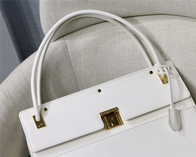 Dior PARISIENNE BAG Smooth Calfskin White High