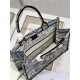 MEDIUM Dior BOOK TOTE Dior Jardin Magique Embroidery Denim High