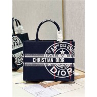 MEDIUM Dior BOOK TOTE Jute Canvas Embroidered with Dior Union Motif High