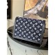 Louis Vuitton DAUPHINE MM BAG Denim Blue High