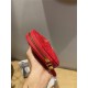 DiorAMOUR Dior CARO HEART POUCH WITH CHAIN Cannage Calfskin with Heart Motif Red High