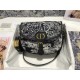 MEDIUM Dior BOBBY BAG Embroidery Black High