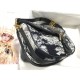 MEDIUM Dior BOBBY BAG Embroidery Black High