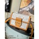 Louis Vuitton Mini DAUPHINE BAG Since 1854 Jacquard textile Ecru / Caramel M59480 High