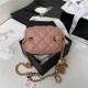 Chanel SMALL VANITY WITH CHAIN Lambskin & Gold-Tone Metal AP1447 Pink A