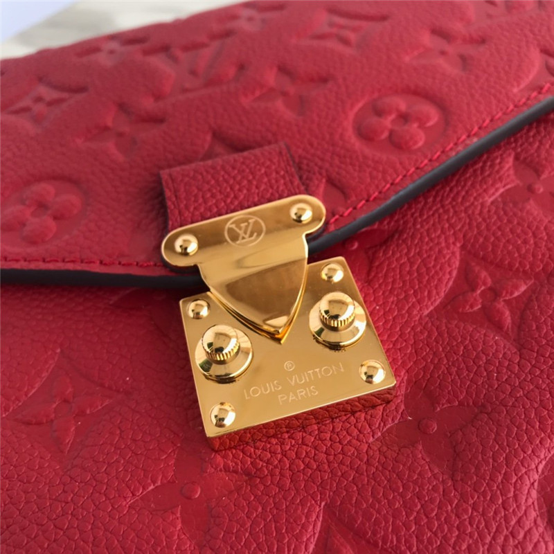 Louis Vuitton POCHETTE METIS Bag Monogram Empreinte Red High