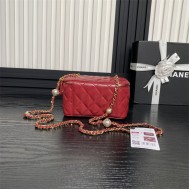 Chanel Vanity with Chain AP4283 Lambskin Red High