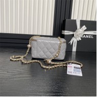 Chanel Vanity with Chain AP4283 Lambskin Grey High