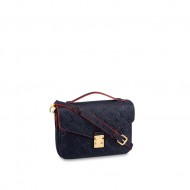 Louis Vuitton POCHETTE METIS Bag Monogram Empreinte Navy Red M44071 High