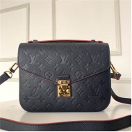 Louis Vuitton POCHETTE METIS Bag Monogram Empreinte Navy Red M44071 High